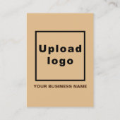 De Visite Marque d'affaires sur petite carte Portrait Brown  (Dos)