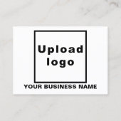 De Visite Marque d'entreprise sur petite carte rectangle bla (Dos)