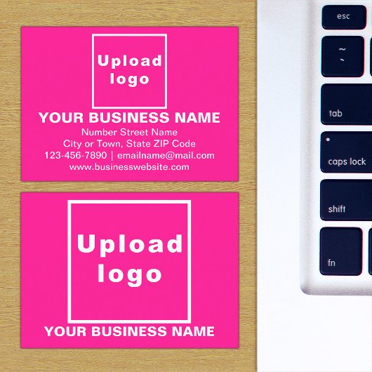 De Visite Marque d'entreprise sur petite carte rectangle ros