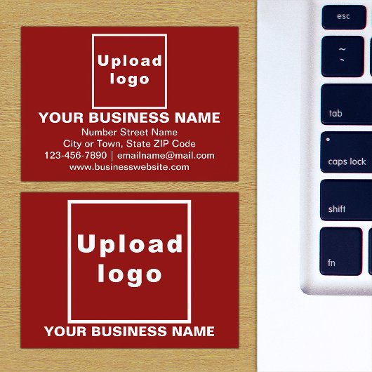 De Visite Marque d'entreprise sur petite carte rectangle rou