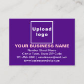 De Visite Marque d'entreprise sur petite carte rectangle vio (Devant)