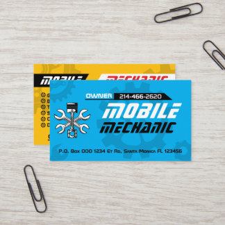 De Visite Mécanicien Auto Mobile Réparation Auto Carte Edita