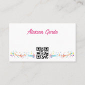 De Visite Mélodie dans une carte (Dos)