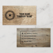 De Visite Menuiserie avec une carte d'affaires Touch of Natu (Devant / Derrière)