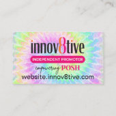 De Visite Merci pour votre commande teinture Posh carte (Dos)