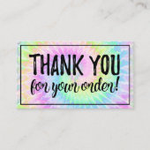 De Visite Merci pour votre commande teinture Posh carte (Devant)