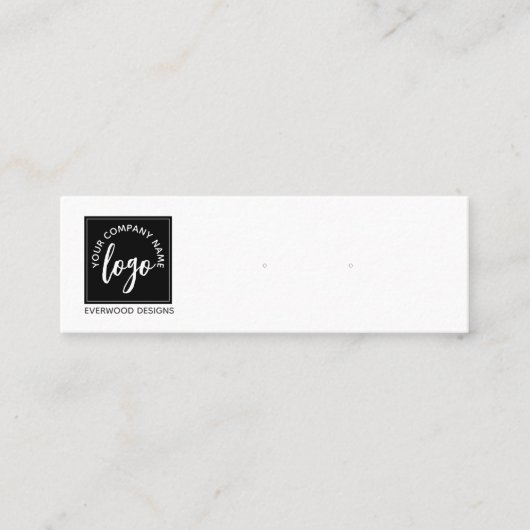 De Visite Mini Ajouter Votre Carte D'Affichage D'Oreille Logo (Devant)