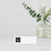 De Visite Mini Ajouter Votre Carte D'Affichage D'Oreille Logo (Debout devant)
