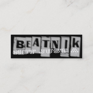 De Visite Mini Beatnik - Carte personnelle des médias sociaux