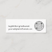 De Visite Mini Carte à baguette Artistic QR Sherbet Rainbow (Dos)