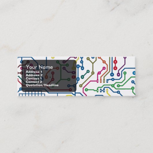 De Visite Mini Carte à circuits 2 (Devant)