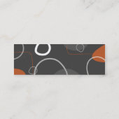 De Visite Mini Carte abstraite du profil Rétro-Mod (Dos)