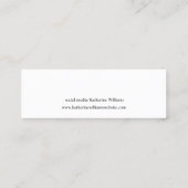 De Visite Mini Carte d'affichage à oreille |Ajouter votre logo (Dos)