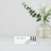 DE VISITE MINI CARTE D'AFFICHAGE ABSTRAITE AQUA BLUE STUD (Debout devant)