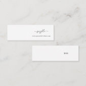 De Visite Mini Carte d'affichage mini-oreille (Devant / Derrière)