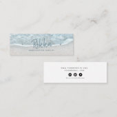 De Visite Mini Carte d'affichage Turquioise Ocean Stud oreille (Devant / Derrière)