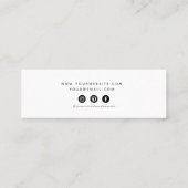 De Visite Mini Carte d'affichage Turquioise Ocean Stud oreille (Dos)