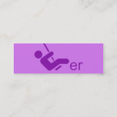 De Visite Mini Carte d'appel pourpre Swinger (Dos)