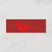 De Visite Mini Carte d'appel Red Swinger (Dos)