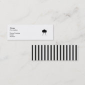 De Visite Mini carte d'architecte d'intérieur (Devant / Derrière)