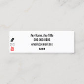 De Visite Mini Carte des médias sociaux (Devant)