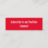 De Visite Mini Carte des médias sociaux (Dos)