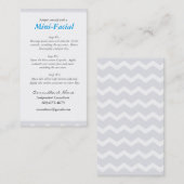 De Visite Mini carte d'instruction faciale (Devant / Derrière)