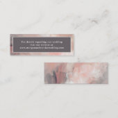 De Visite Mini Carte d'invitation moderne et abstraite pour un si (Devant / Derrière)