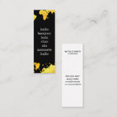 De Visite Mini Carte du monde (Devant / Derrière)