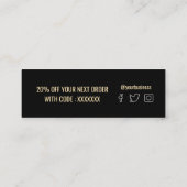 De Visite Mini carte remise merci (Dos)