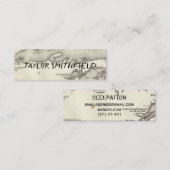 De Visite Mini carte rustique (Devant / Derrière)