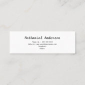 De Visite Mini Casquette rouge - Nom du diplôme Insérer les carte (Dos)