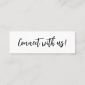 De Visite Mini Contact minimal simple avec la carte d'insertion (Devant)