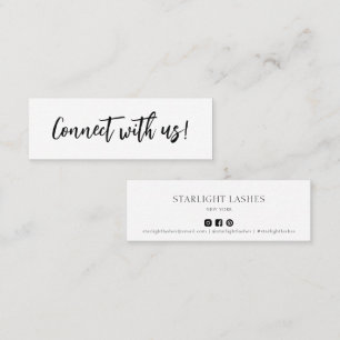 De Visite Mini Contact minimal simple avec la carte d'insertion