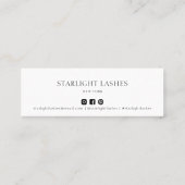 De Visite Mini Contact minimal simple avec la carte d'insertion (Dos)