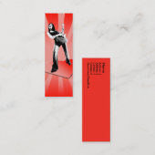 De Visite Mini Danse sur des coeurs - carte maigre (Devant / Derrière)