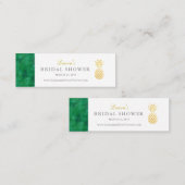 De Visite Mini Élégante carte d'insertion tropicale (Devant / Derrière)