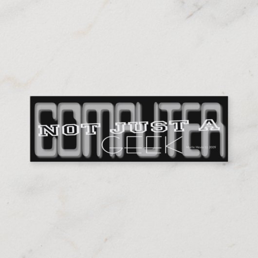De Visite Mini Geek d'ordinateur - Social Media - carte personnel (Devant)