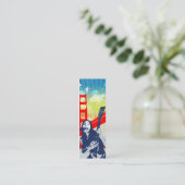 De Visite Mini Guitariste - carte maigre (Debout devant)