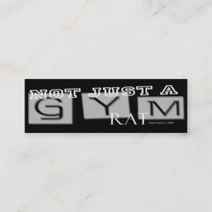 De Visite Mini Gym Rat - Social Media - Carte Personnelle