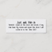 De Visite Mini Jésus vous aime Carte (Dos)