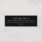 De Visite Mini Jésus vous aime Carte (Dos)