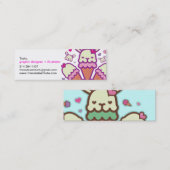 De Visite Mini la carte mignonne d'institut (Devant / Derrière)