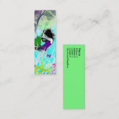 De Visite Mini Le feu vert - carte maigre (Devant / Derrière)