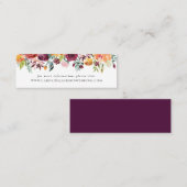 De Visite Mini Mariage Automne Site Web Insérer une carte (Devant / Derrière)