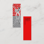 De Visite Mini Miroir, miroir - carte maigre (Devant / Derrière)