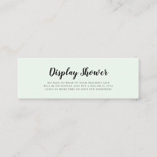 De Visite Mini Ours d'aquarelle mignonne Afficher carte douche in (Devant)