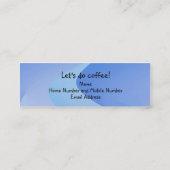 De Visite Mini Prenez la ligne carte d'introduction (Dos)