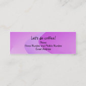 De Visite Mini Prenez la ligne carte d'introduction (Dos)