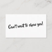 De Visite Minimal "J'ai acheté une maison !" Carte sur blanc (Dos)